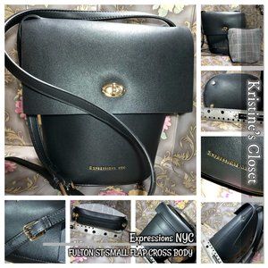 EXPRESSIONS NYC  Fulton St Small Flap Cross Body